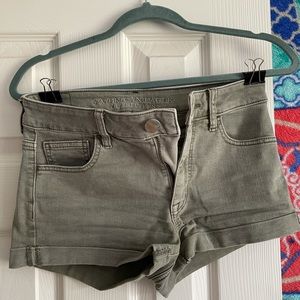 Green AE cuffed shorts